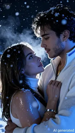 Winter couple AI