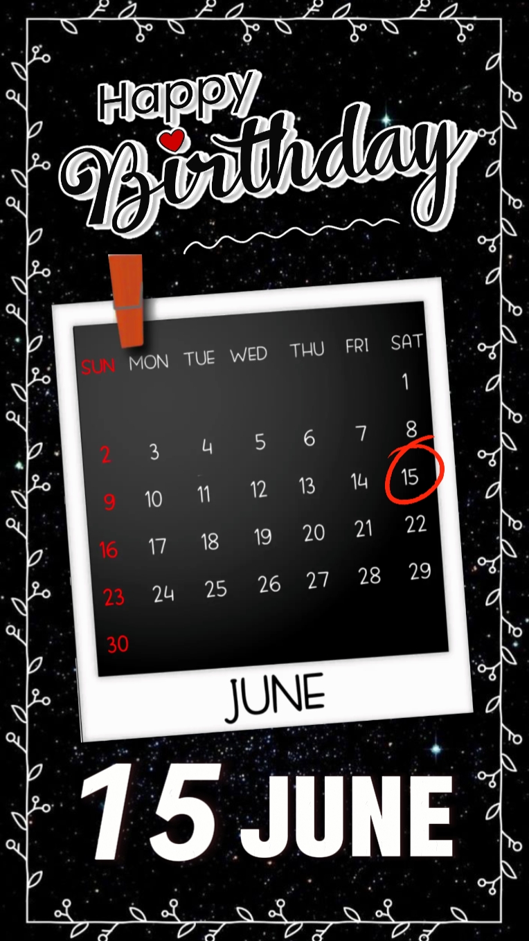 ANIVERSÁRIO DE 15 DE JUNHO