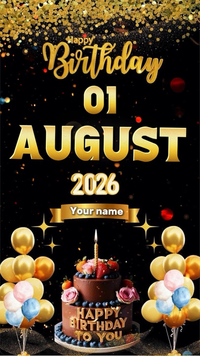 01 de agosto aniversário 