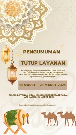 PENGUMUMAN TUTUP