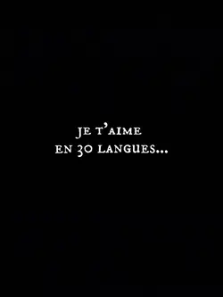 je t'aime 