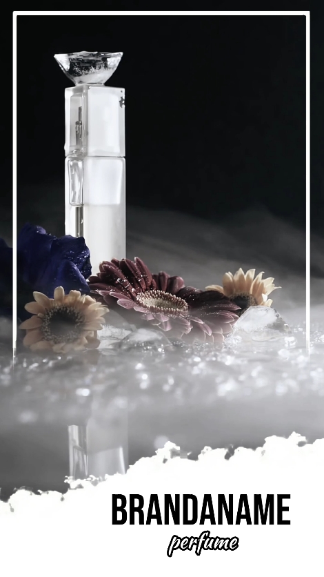 Marca de perfume em estilo minimalista de luxo
