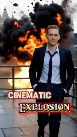Cinematic explosion