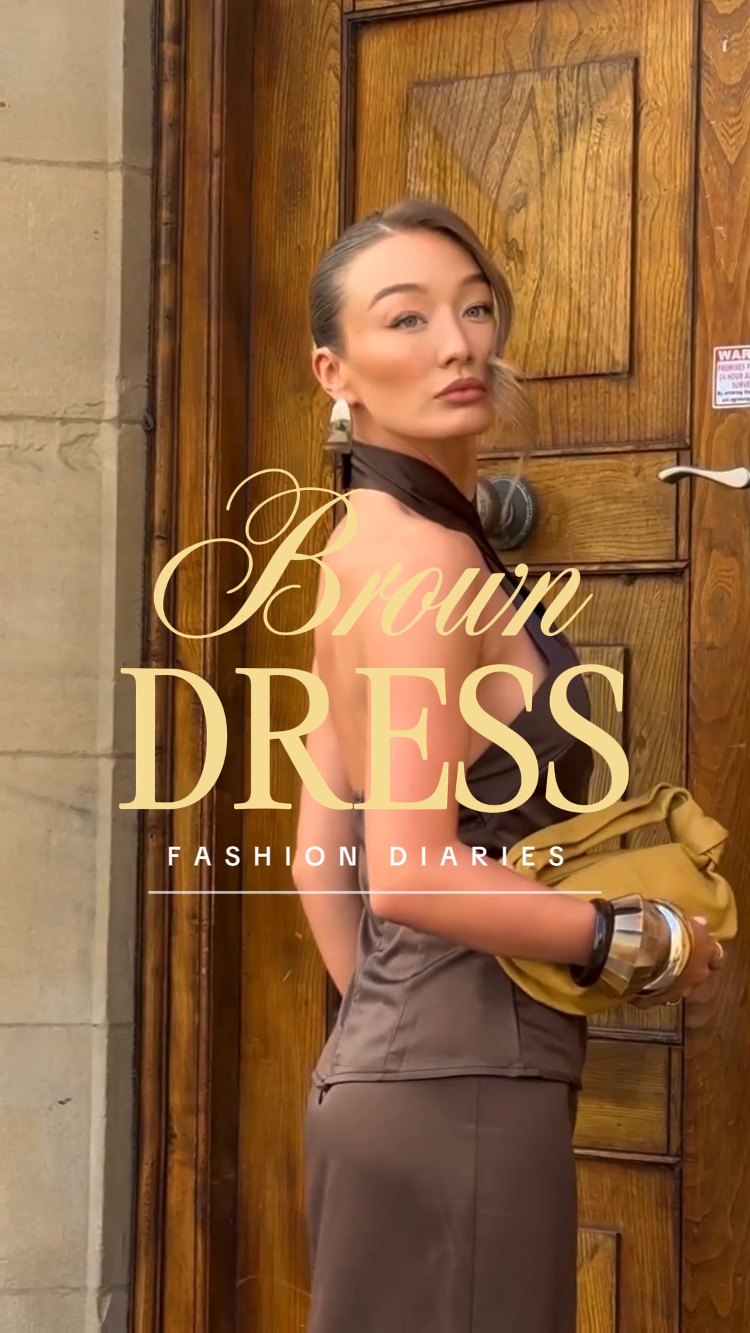 Brown dress