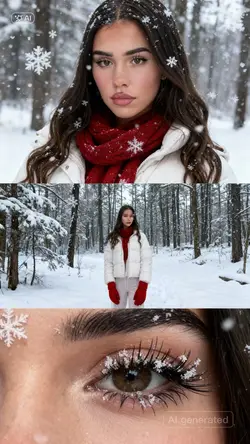 Séance photo d'hiver