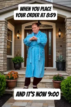 You place your order