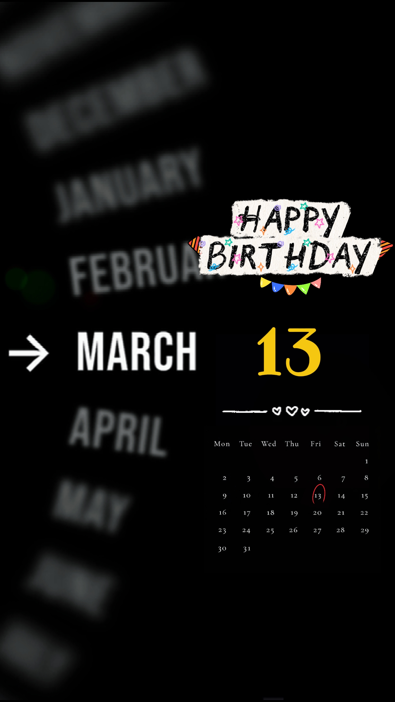 kaarawan 13 Marso
