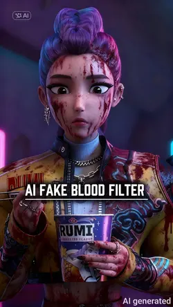 AI Fake Blood Filter