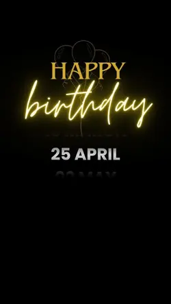 hbd 25 APRIL 