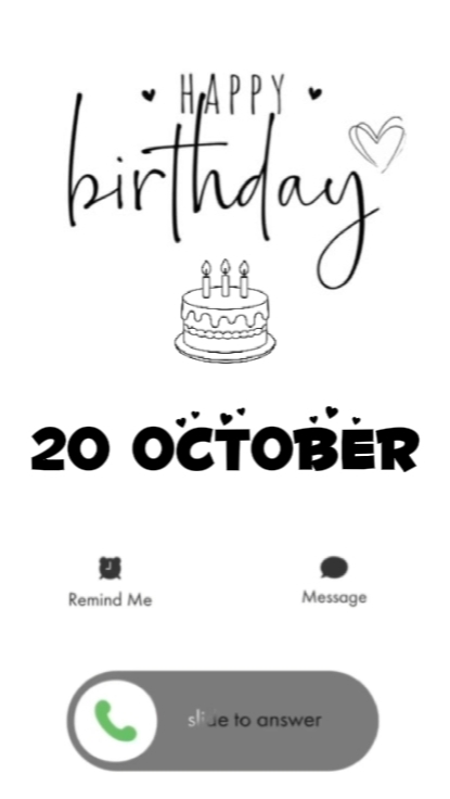 BDAY MY WIFE 20 OCTO