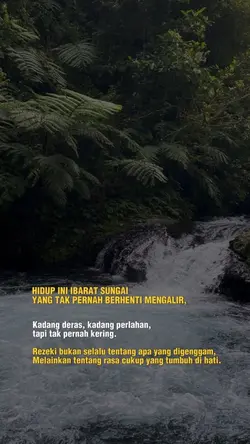 REZEKI IBARAT SUNGAI
