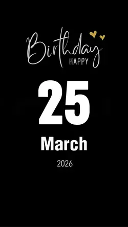 HBD 25 MARCH 2026