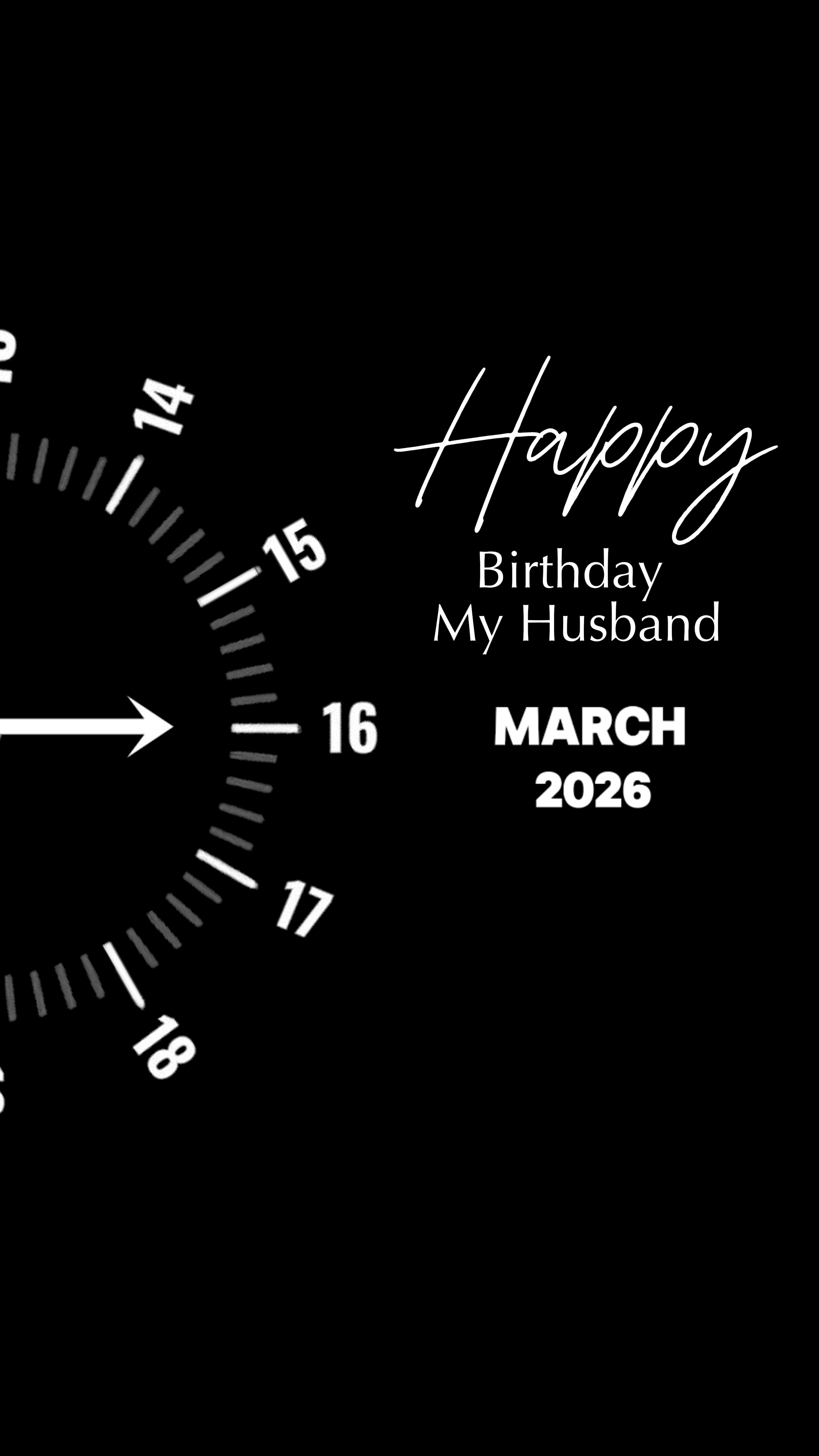 HBD HUSBAND 16 MARCH