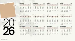 calendar 2026