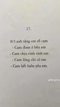Tặng em một rổ cam