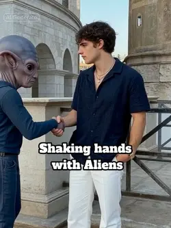Shake hands Aliens  