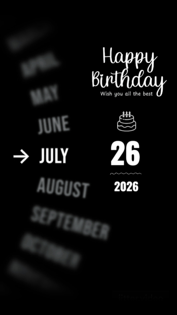 HBD 26 JULY 2026