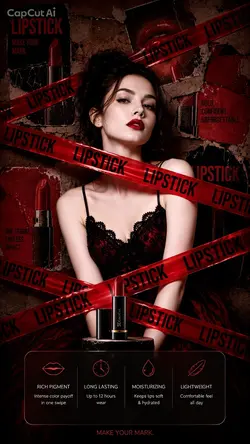 Dark luxury lipstick