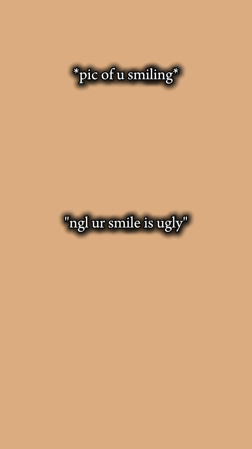 La sonrisa es fea