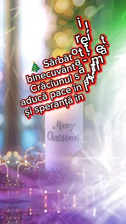 Sărbători Fericite.
