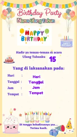 Undangan Ulang Tahun