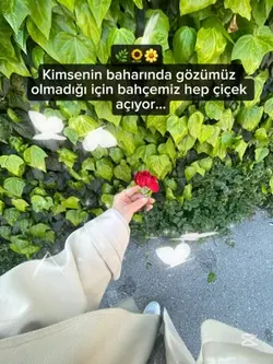 Bahçemiz hep çiçek 🌺