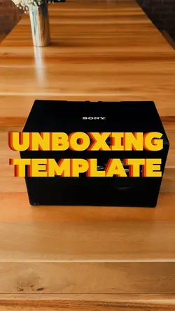 UNBOXING TEMPLATE