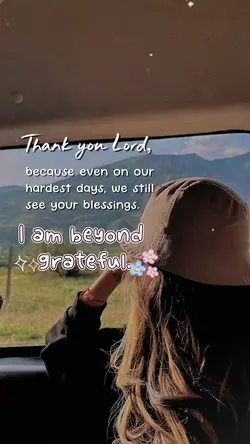 I am grateful, Lord
