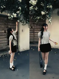美的センスあふれる2枚の写真コラージュ