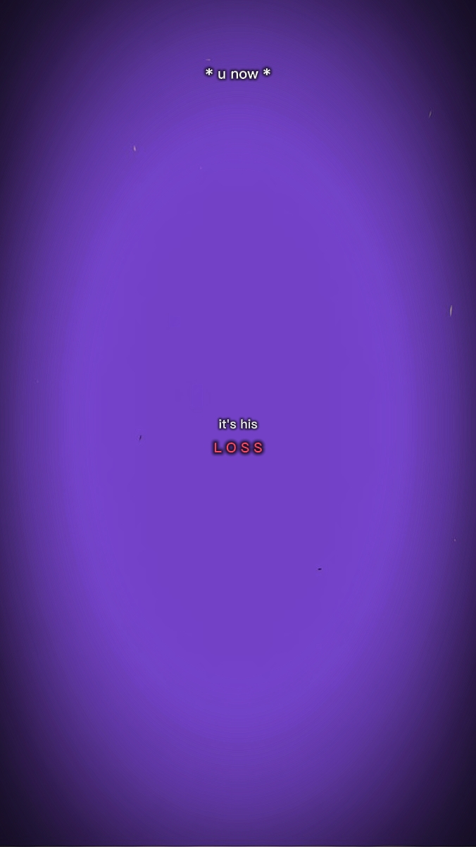 his loss