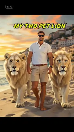 my two pet Lion