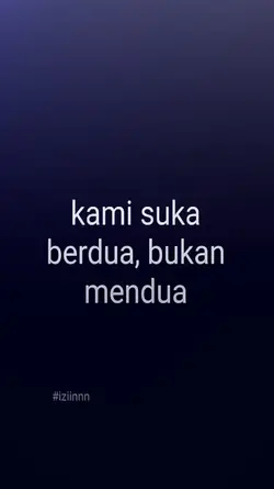 kami suka berdua 
