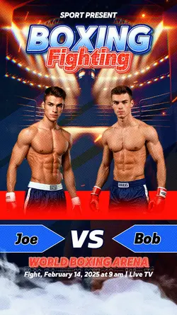Poster Boxing Fight