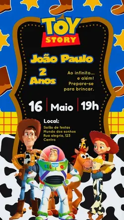 Convite Toy Story