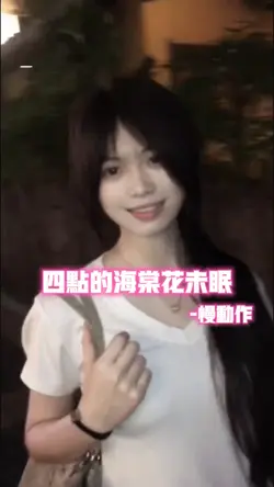 四点的海棠花未眠•慢动作