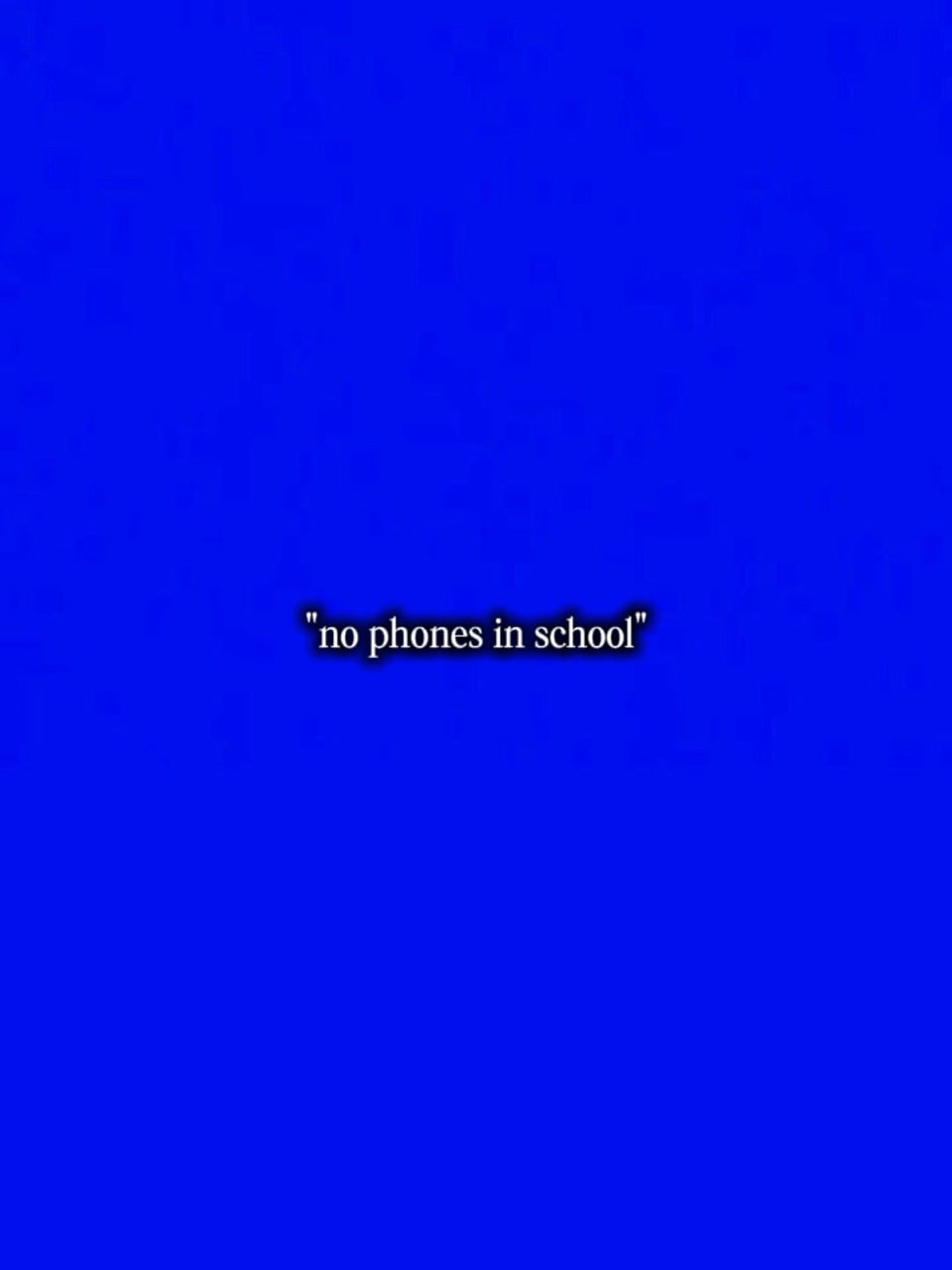 pas de téléphone à l'école 
