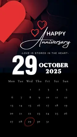 Anniv 29 October. 