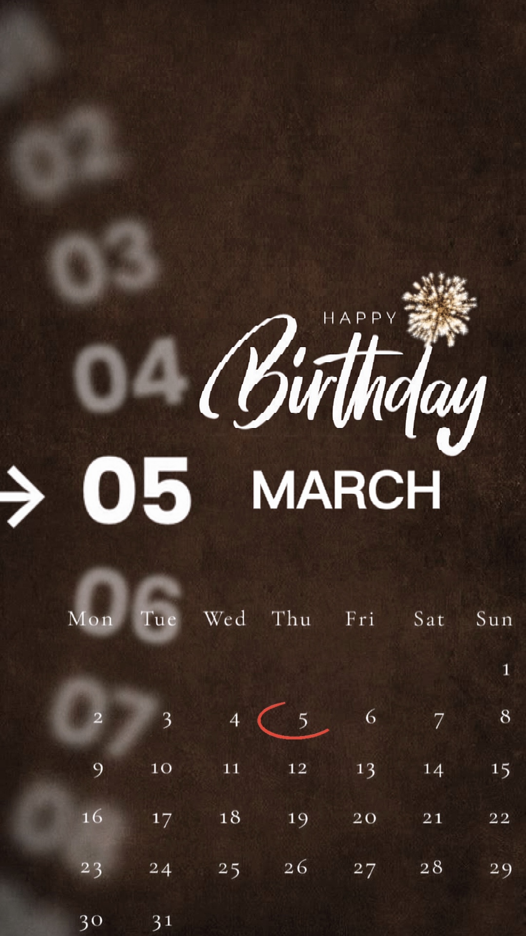 HBD 05 MARCH