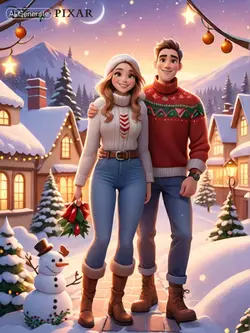 Pixar Christmas AI
