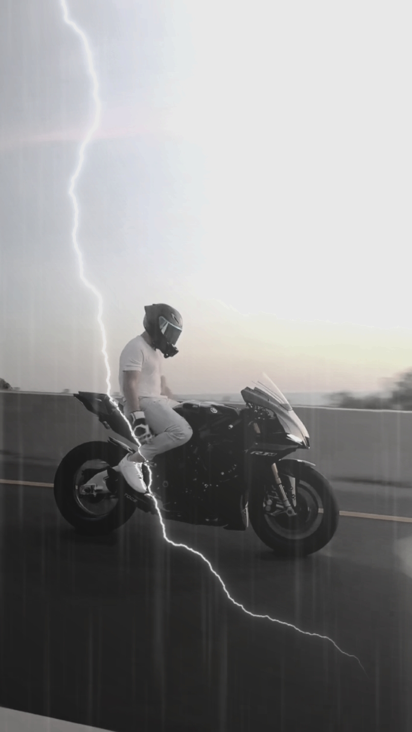 Motocicleta de lluvia
