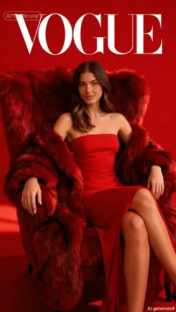 Red Fashion Look AI