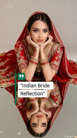 "Red Bride Reflectio