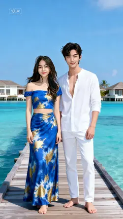 Couple beach Ai