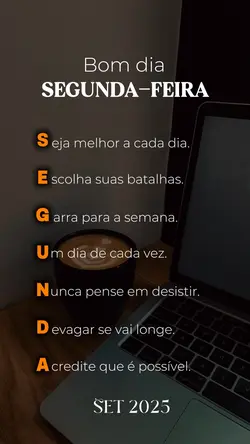 Bom dia segunda