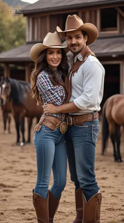 Cowboy Couple Ai 