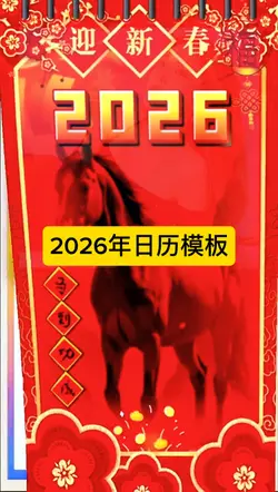 2026日历模板