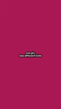 1girl2differentfonts