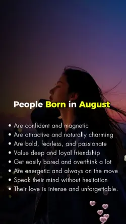 Born in August 