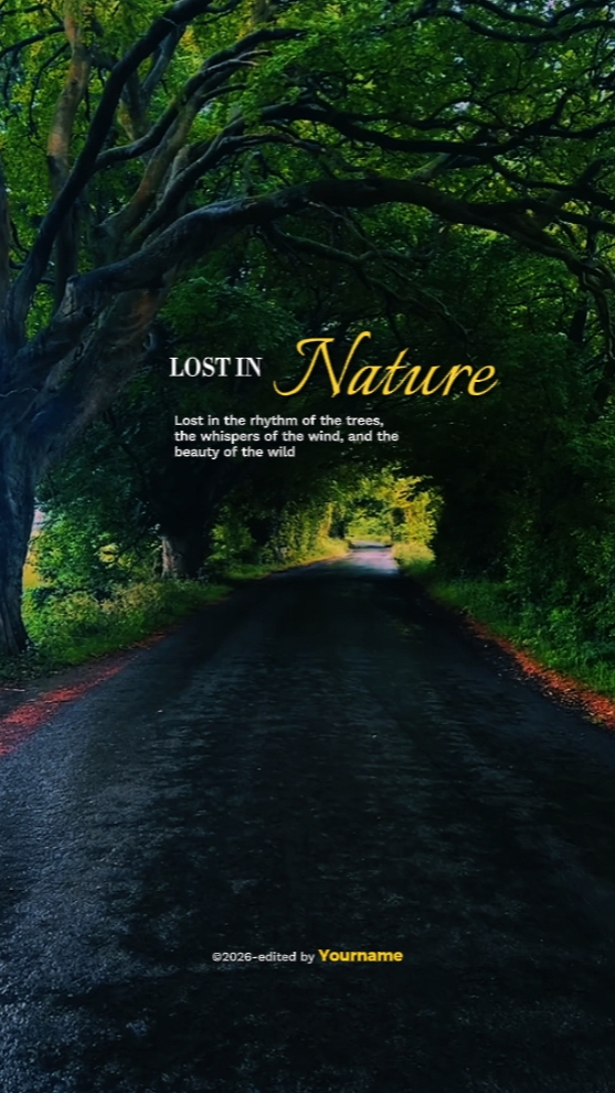 Perdido na natureza