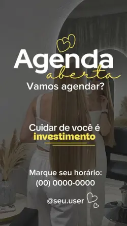 Agenda aberta cabelo